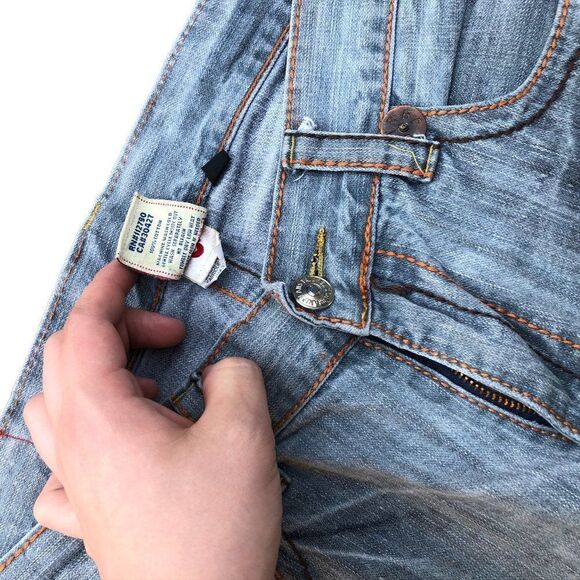 True Religion Jeans Size 34 JOEY BIG T Blue - Picture 7 of 16